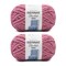 Bernat Blanket Extra Burnt Rose Yarn - 2 Pack of 300g/10.5oz - Polyester - 7 Jumbo - 97 Yards - Knitting/Crochet